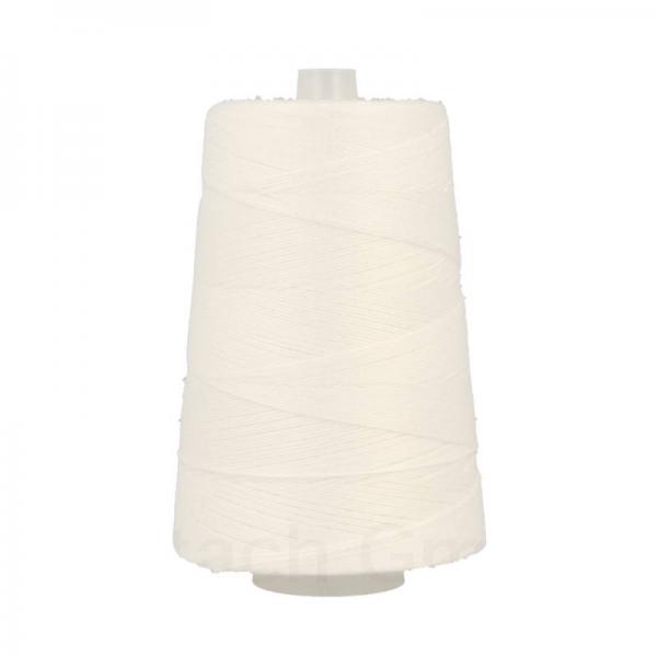 Ne 12/4 bag sewing thread polyester 200 g Cone, white
